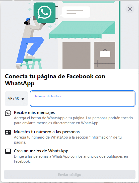 Vincular Facebook con Whatsapp