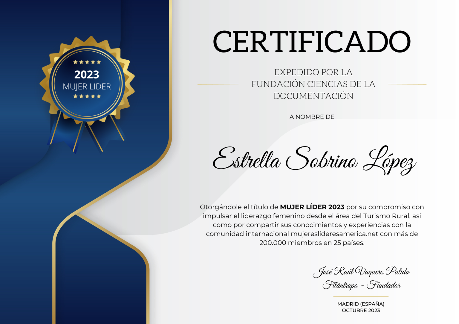 premio mujeres líderes de américa estrella sobrino